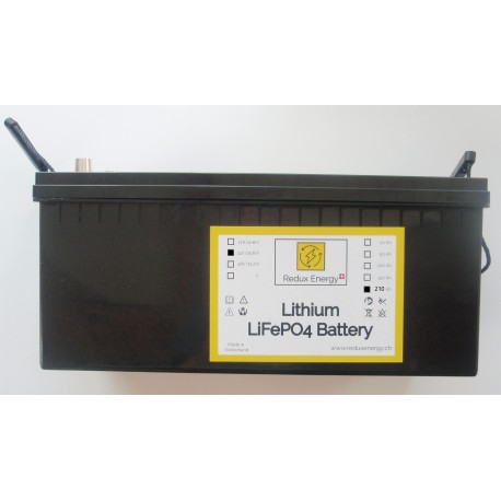 LiFePO4 Lithium Batterie 12V 210Ah 520cm